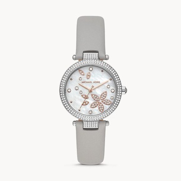 Nwt MK floral motif watch